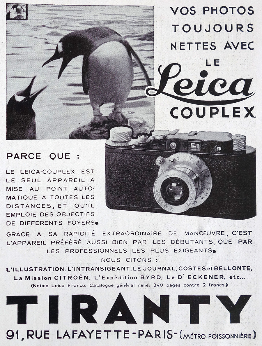 PUBLICITE ANCIENNE - Leica Couplex © L'Illustration - 1920-1930