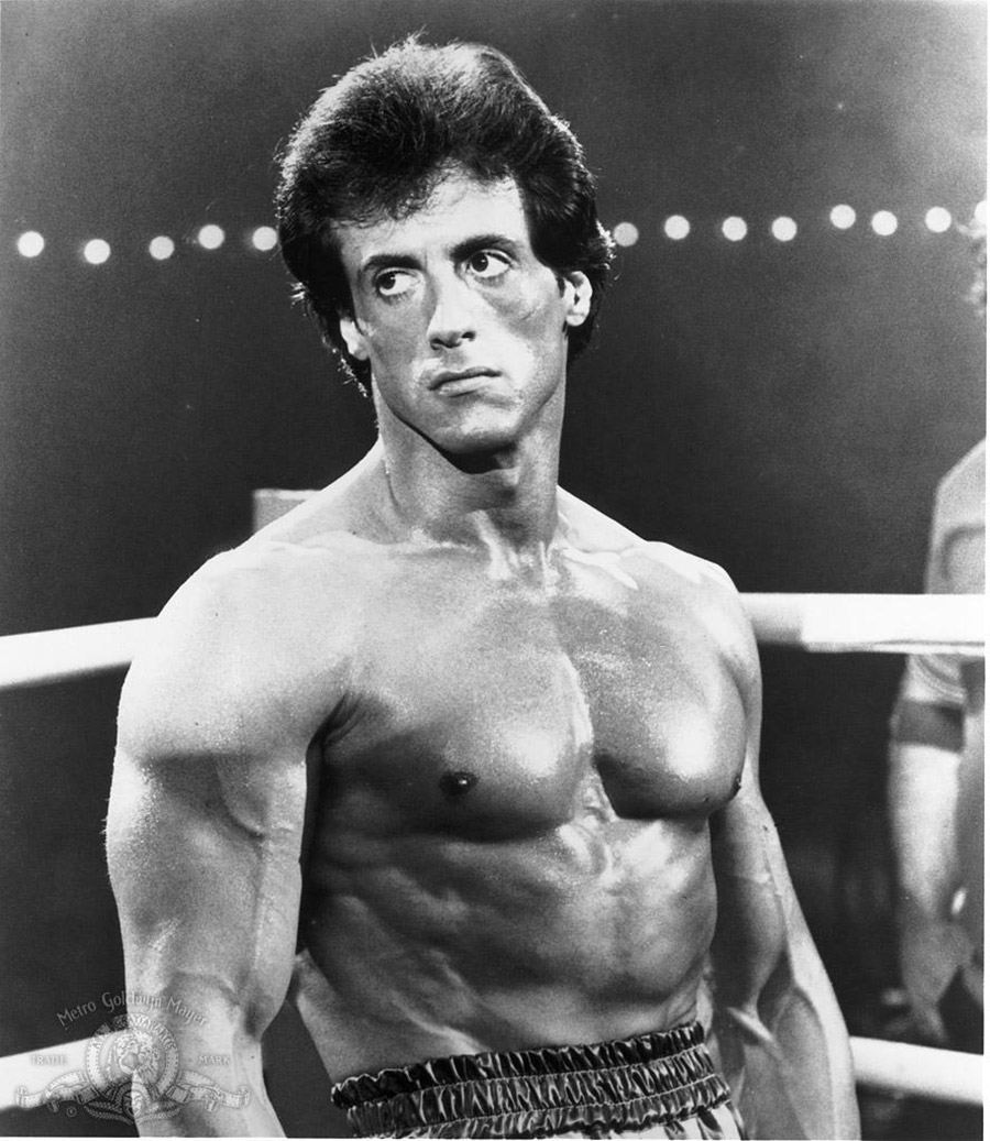 Sylvester Stallone dans le film "Rocky III" - 1982 © Photo sous Copyright