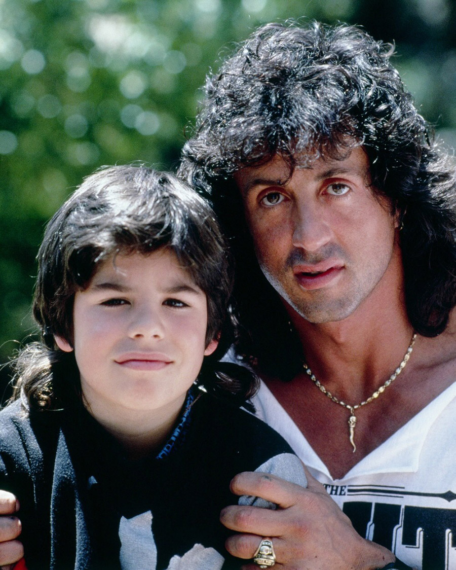 Sylvester Stallone et son fils Sage © Photo sous Copyright