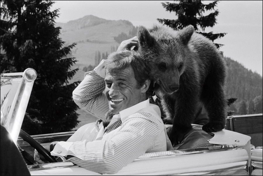 Jean-Paul Belmondo avec l'ours de l'As des As © Photo sous Copyright 

