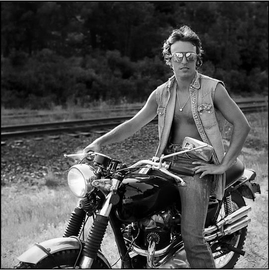 Bruce Springsteen et sa moto Triumph