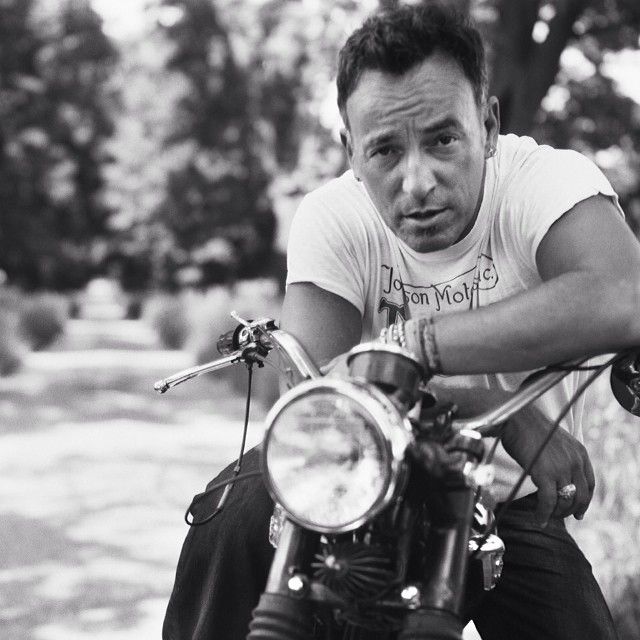 Bruce Springsteen et sa moto Triumph