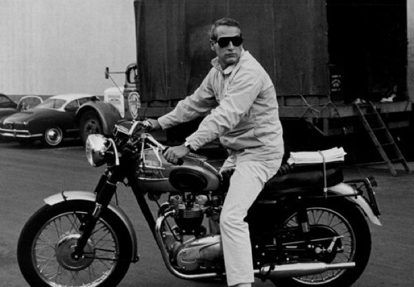 Paul Newman à moto