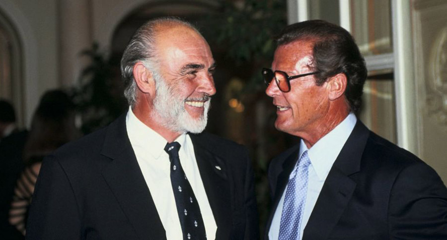 Sean Connery et Roger Moore © Photo sous Copyright