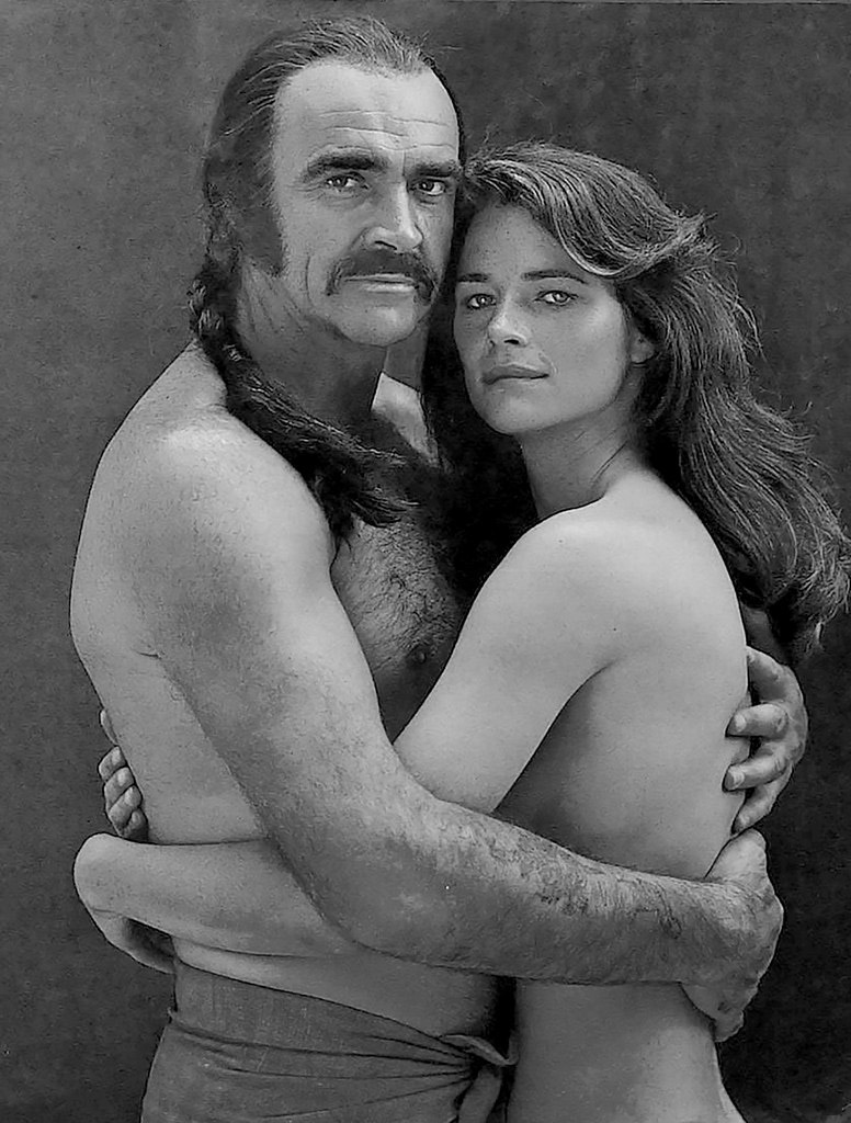 Sean Connery Charlotte Rampling dans le film Zardoz - 1974 © Photo sous Copyright