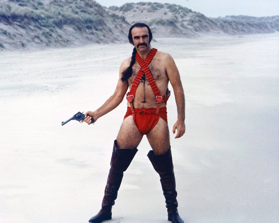 Sean Connery en slip rouge dans le film Zardoz © Photo sous Copyright