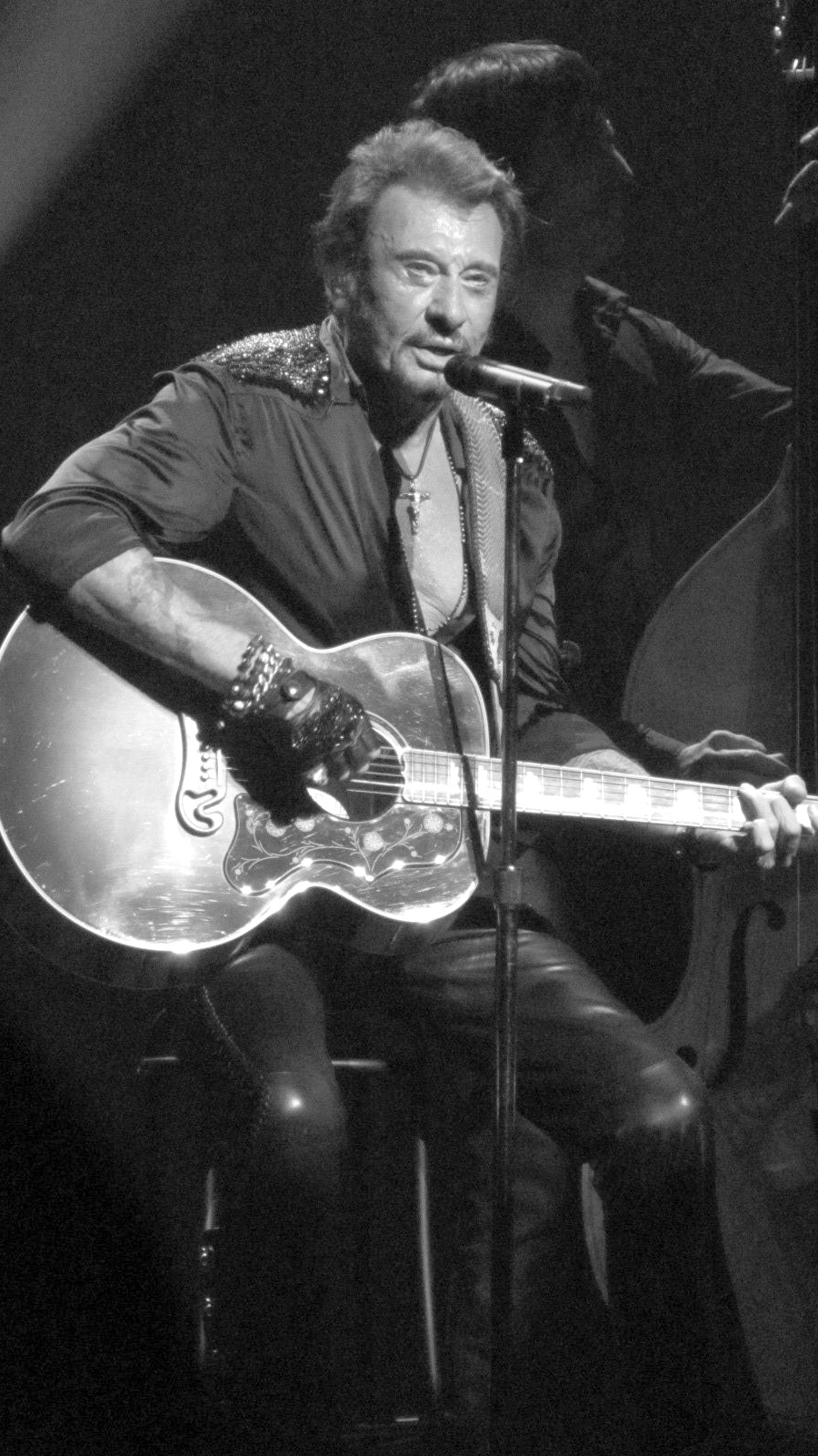 Johnny Hallyday chante au Beacon Theater en 2012 © Photo sous copyright