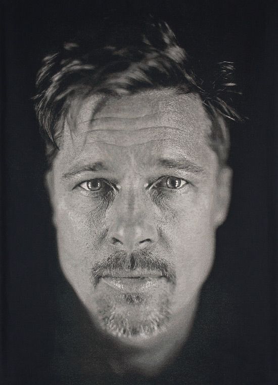 Brad Pitt / Copyright Chuck Close 