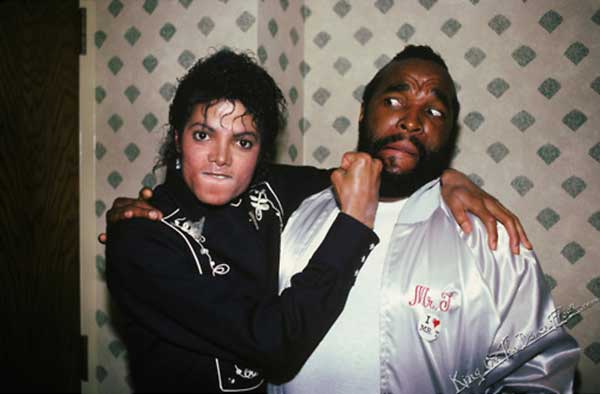 Michael Jackson et Mister T © Photo sous Copyright