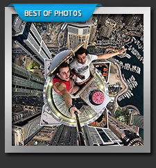 Sky walking selfies extreme and dangerous tower