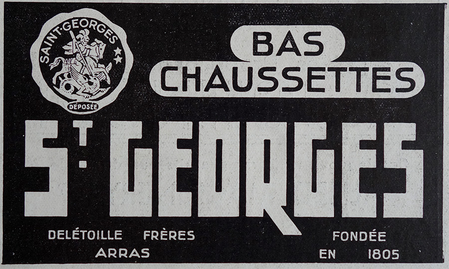 PUBLICITE ANCIENNE - Bas chaussette St-Georges © L'Illustration - 1920-1930
