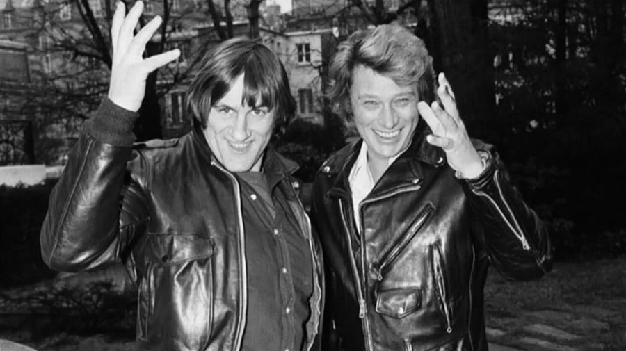 Johnny Hallyday et gérard Depardieu, deux grand amis dans la vie © Photo sous copyright