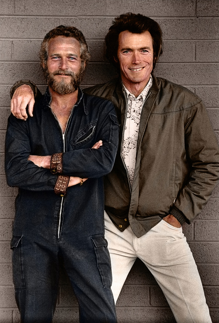 Paul Newman et Clint Eastwood © Photo sous Copyright 