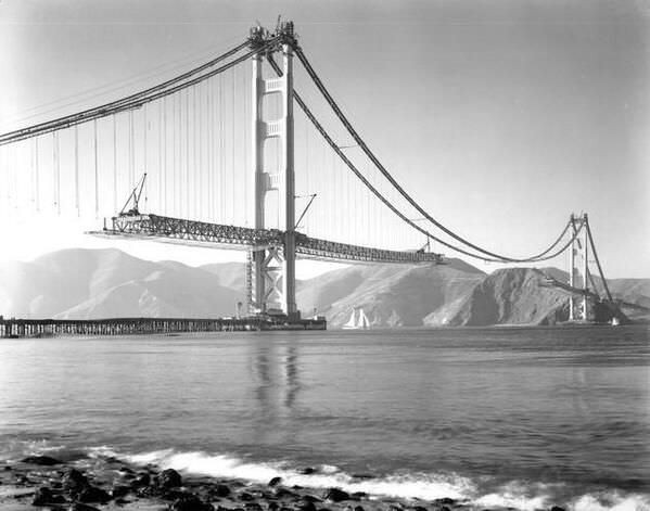 Construction du Golden Gate - 1937