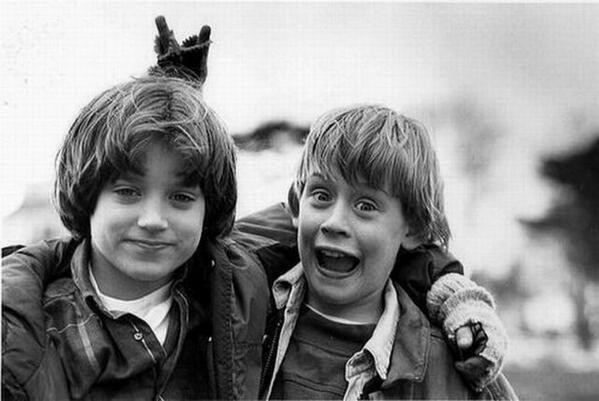 Photo rare d'Elijah Wood et Macaulay Culkin ensemble en 1993