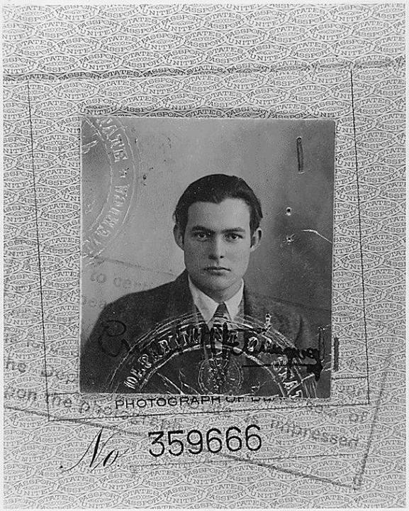 Passeport d'Ernest Hemingway - 1923