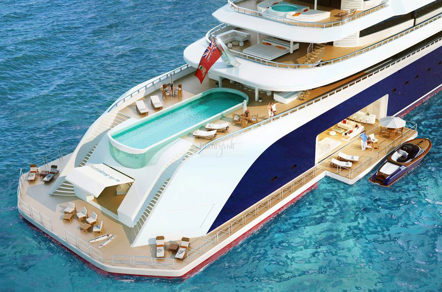superyacht - luxury - Party Yach MULTI LEVEL - Concept (copyright photo : DR) 
